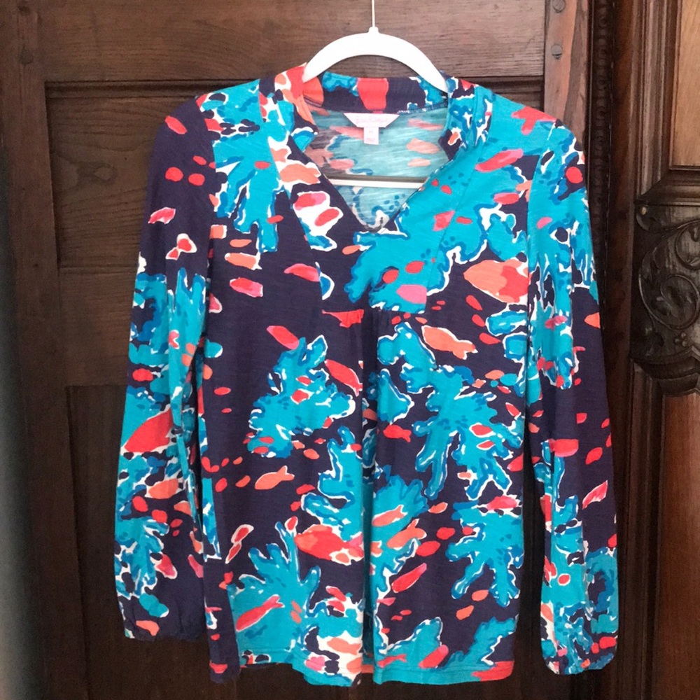Lilly Pulitzer printed cotton tunic